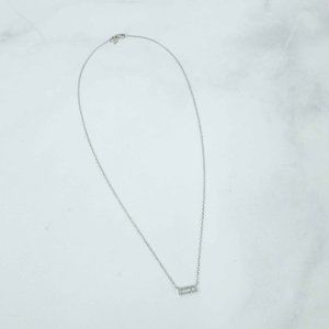La Soula Jewelry Lux Baguette Diamond Necklace